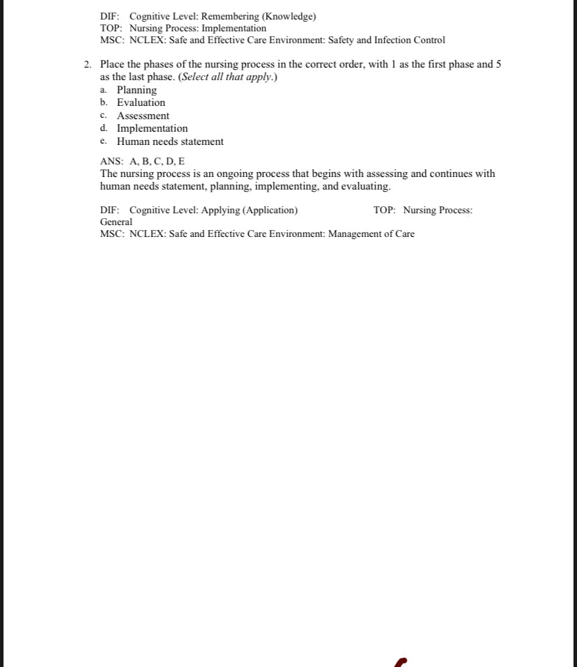Test Bank Pharmacology and the Nursing Process 9th Edition by Lilley